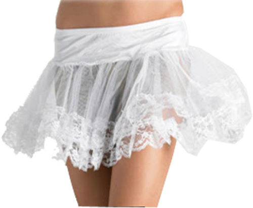 Cosutme Petticoat: White Lace Bottom