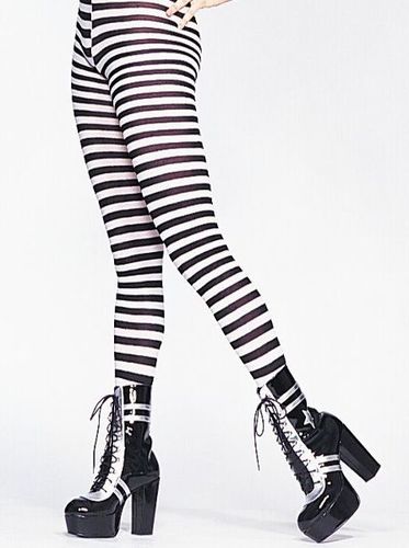 Tights Striped Yellow Black Case Pack 2