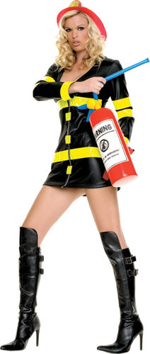 Women's Costume: Fire Woman Dress- Large