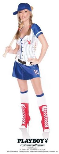 Women's Costume: Playboy Homerun Hottie- Medium