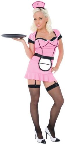 Women's Costume: Playboy Classic Waitress- Medium