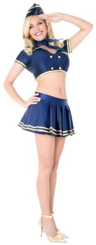 Women's Costume: Playboy Classic Stewardess- Medium