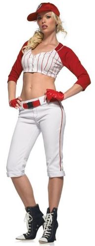 Women's Costume: Star Player- Red, Extra Small