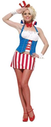 Women's Costume: Miss Firecracker- Extra Small