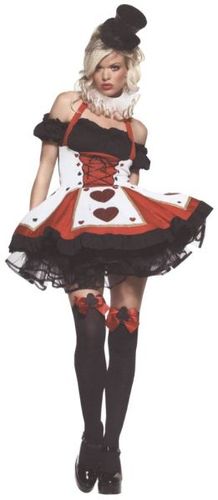 Women's Costume: Pretty Playing Card- Extra Large