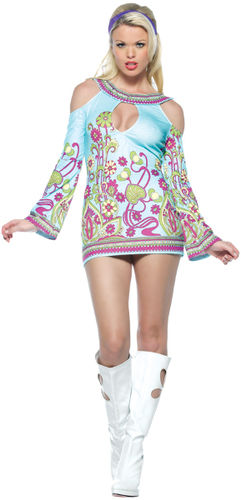 Women's Costume: Groovy Go-Go Dress- Medium/Large