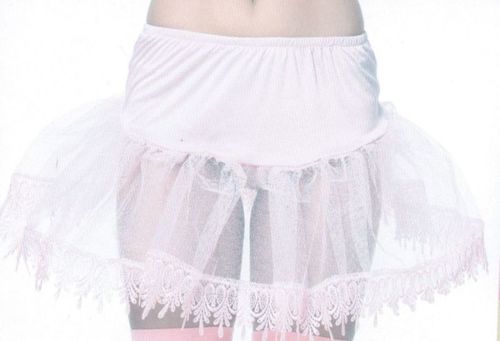 Costume Petticoat: White, Teardrop End