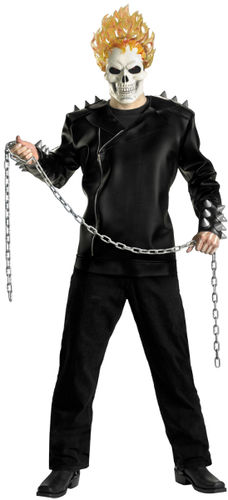 Men's Costume: Ghostrider Classic Deluxe- Extra Large