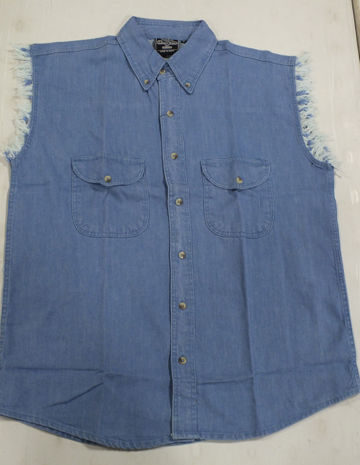 Men's sleeveless denim shirt Case Pack 10