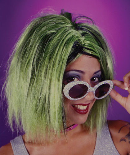 Shag Green Wig