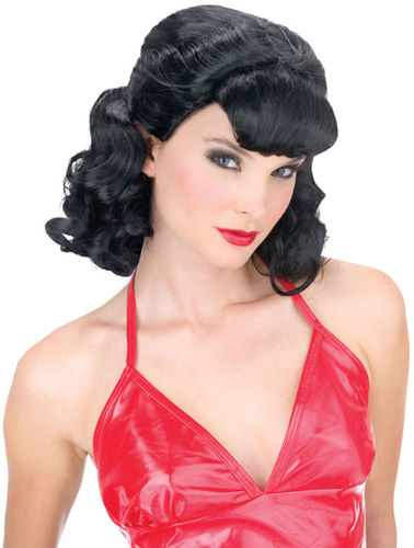 Grease Pink Lady Wig- Black Hair