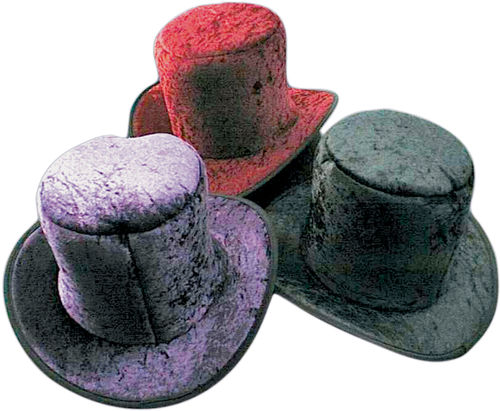 Top Hat Velvet Burgundy