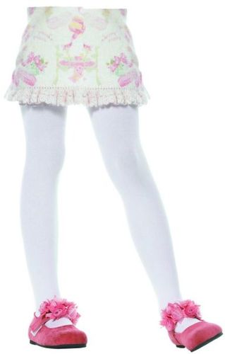 Tights Child White Large 7-10