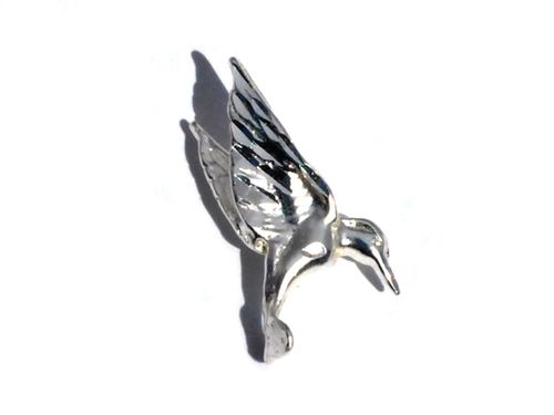 Sterling Silver Hovering Hummingbird Charm Pendant