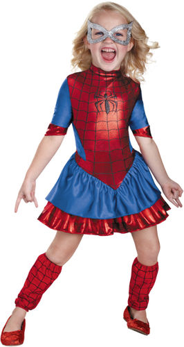 Toddler Girl's Costume: Spidergirl Deluxe- 3T-4T