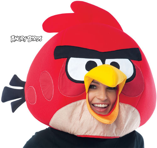 Costume Mask: Angry Birds Red- Adult