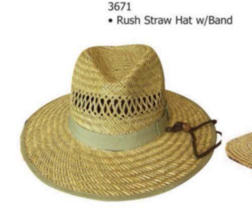 Rush Straw Hat W Band Case Pack 36