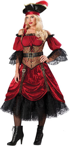 Women's Costume: Swashbucklin' Scarlet- Medium