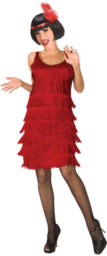Women's Costume: Red Flapper- Small
