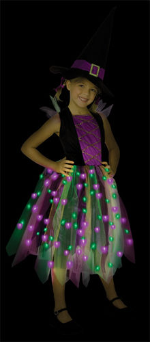 Light Up Rainbow Witch Child 4-6
