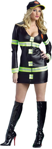 Women's Costume: Hot Fire Lady- Small/Medium