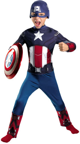 Boy's Costume: Captain America Avengers Classic- Medium