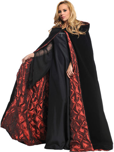 63"" Deluxe Velvet/Satin Lined Costume Cape