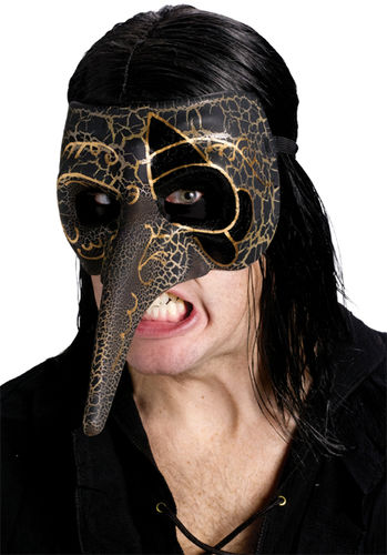 Venetian Raven Mask Black