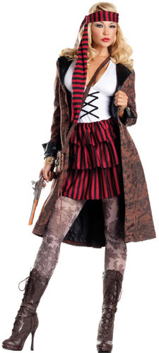 Women's Costume: Provocative Pirate- Extra Large