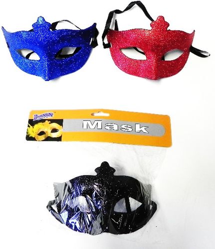 Mardi Gras Halloween Glitter Mask Case Pack 48