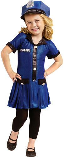 Police Girl's Toddler Costume- 3T-4T