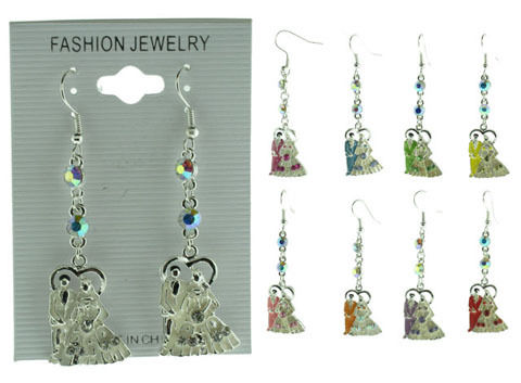 Silvertone French Hook Earrings Case Pack 60