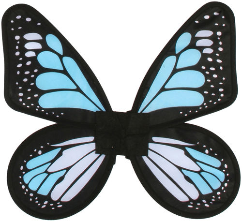 Wings Butterfly Satin Adult Blue
