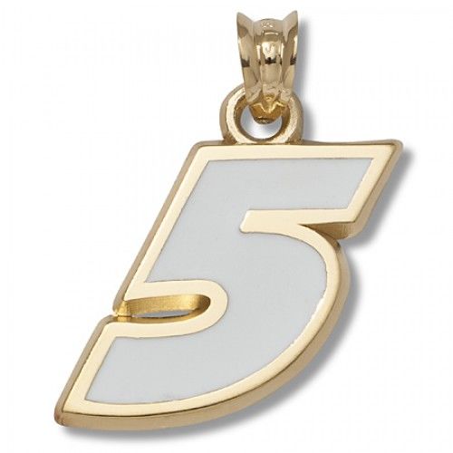 Enameled Nascar Officially Licensed Nascar Pendant - #5