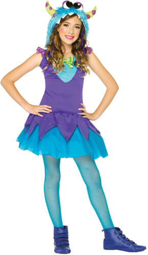Cross Eyed Carlie Girls' Costume- Medium (7-10)