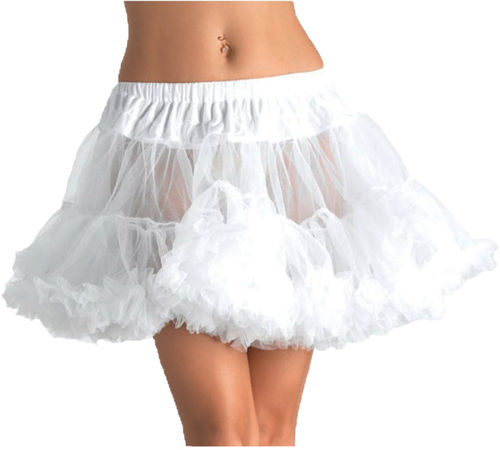 Layered Tulle White Petticoat- Plus Size