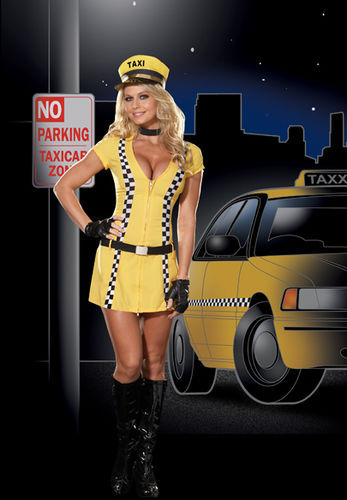 Women's Costume: Tina Taxi Driver - Small
