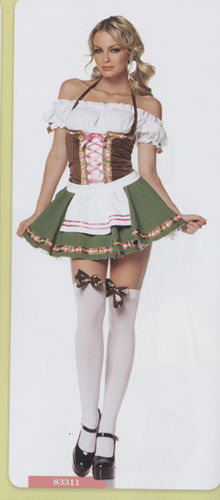 Women's Costume: Gretchen Beer Garden- Extra Small
