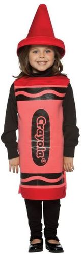 Red Crayola Crayon Girl's Costume- Size 4-6X