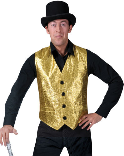 Gold Men's Costume Vest- Large