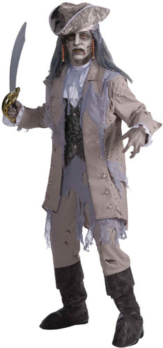 Men's Costume: Zombie Pirate- Standard
