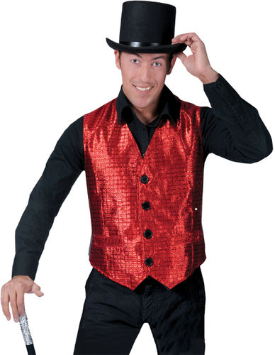 Red Men's Costume Vest- Standard