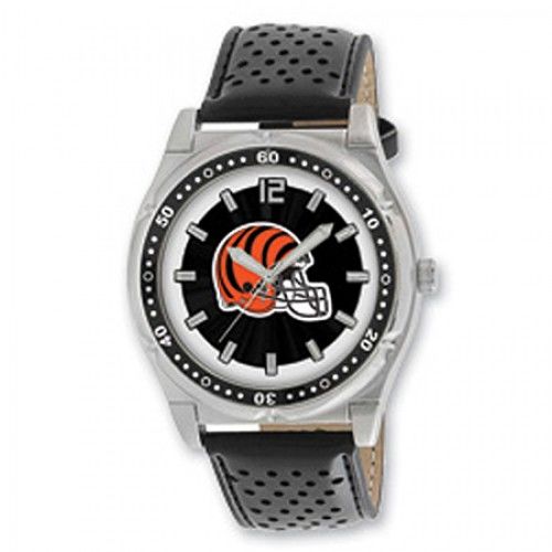 Men'S Cincinnati Bengals Watch in Stainless Steel - Water Resistant - Grand