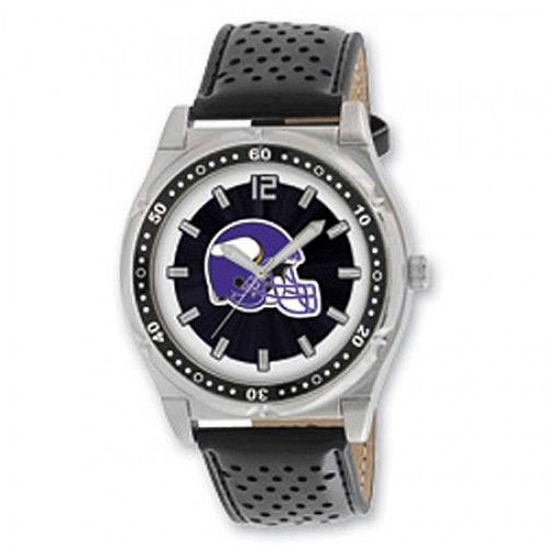 Men'S Minnesota Vikings Watch in Stainless Steel - Buckles - Water Resistant