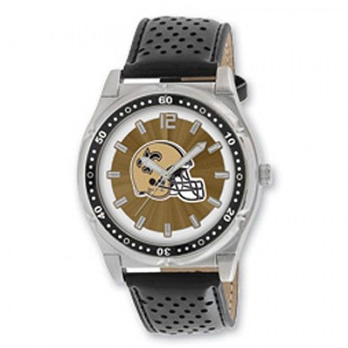 Men'S New Orleans Saints Watch in Stainless Steel - Water Resistant - Fine
