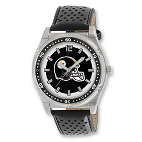 Men'S Pittsburgh Steelers Watch in Stainless Steel - Buckles - Water Resistant