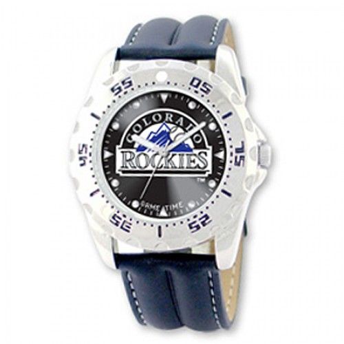 Men'S Colorado Rockies Championship Watch in Stainless Steel - Water Resistant