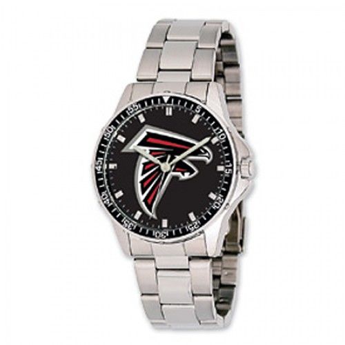 Men'S Atlanta Falcons Watch in Stainless Steel - Fold Over - Appealing