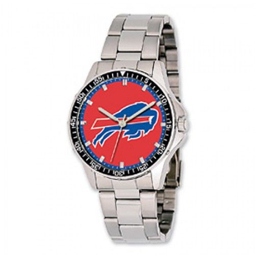 Men'S Buffalo Bills Watch in Stainless Steel - Fold Over - Dazzling