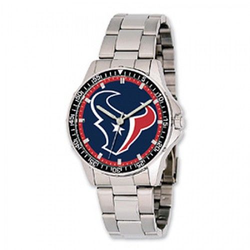 Men'S Houston Texans Watch in Stainless Steel - Fold Over - Radiant